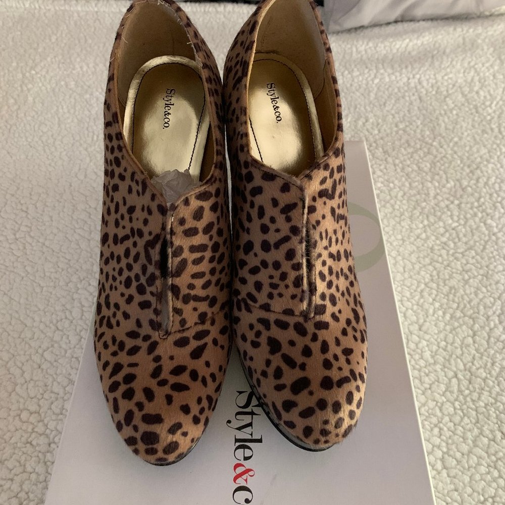 Style & Co Animal Print Bootie - Picture 3 of 7